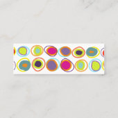 小石、石、カラフルスキニープロファイルカード スキニー名刺 (裏面)