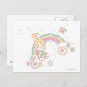 小石™虹と花雲 ポストカード (正面/裏面)