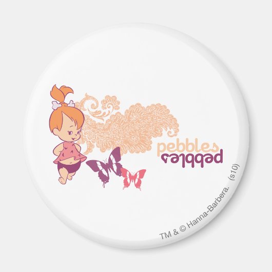 小石™蝶 マグネット (正面)