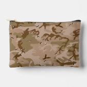小石、軍隊、陸軍と砂漠カモフラージュ アクセサリーポーチ (正面)