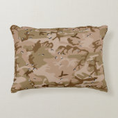 小石、軍隊、陸軍と砂漠カモフラージュ アクセントクッション (正面)