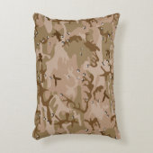 小石、軍隊、陸軍と砂漠カモフラージュ アクセントクッション (正面(垂直))