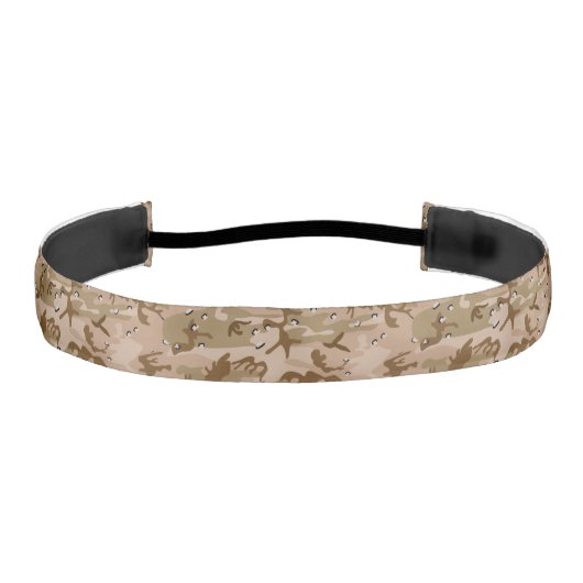 小石、軍隊、陸軍と砂漠カモフラージュ アスレチックヘッドバンド (正面)