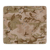 小石、軍隊、陸軍と砂漠カモフラージュ カッティングボード (正面)