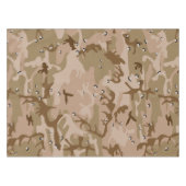 小石、軍隊、陸軍と砂漠カモフラージュ テーブルクロス (正面(横))