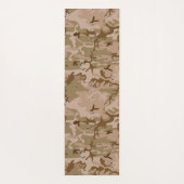 小石、軍隊、陸軍と砂漠カモフラージュ ヨガマット (裏面)