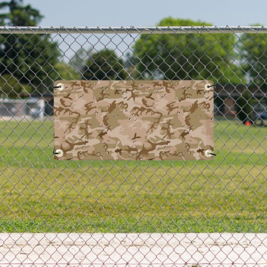 小石、軍隊、陸軍と砂漠カモフラージュ 横断幕 (インサイチュ)