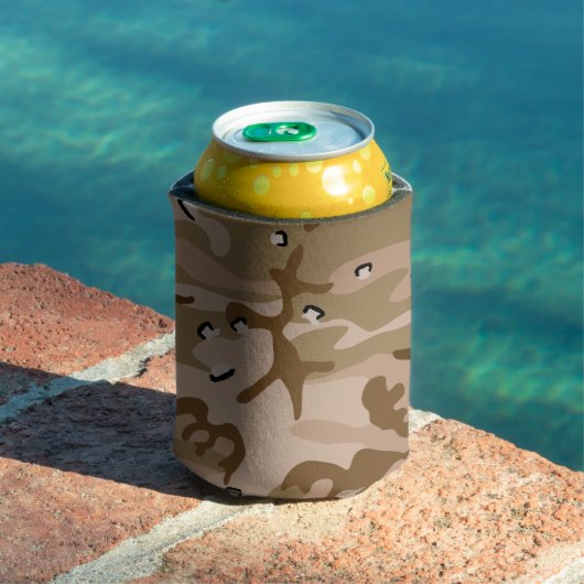 小石、軍隊、陸軍と砂漠カモフラージュ 缶クーラー (インサイチュ プール)