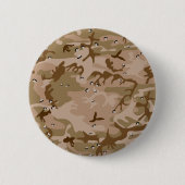 小石、軍隊、陸軍と砂漠カモフラージュ 缶バッジ (正面)