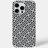 小紋柄、日本風、モノクローム Case-Mate iPhoneケース (裏面)