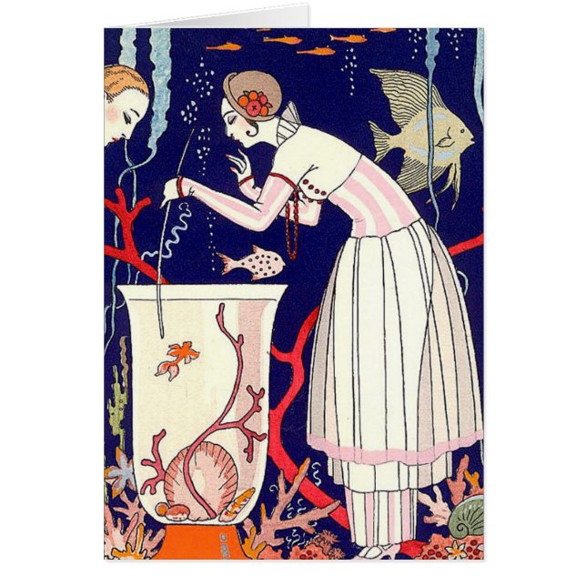 小素晴らし魚，アールデコ美しいファッション (正面)