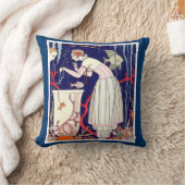 小素晴らし魚、アールデコ美しいファッション クッション (ブランケット)