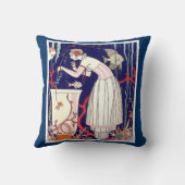 小素晴らし魚、アールデコ美しいファッション クッション (裏面)