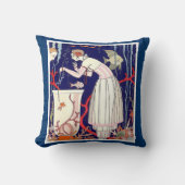 小素晴らし魚、アールデコ美しいファッション クッション (正面)