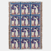 小素晴らし魚、アールデコ美しいファッション スローブランケット (正面縦)