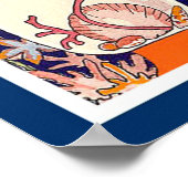 小素晴らし魚，アールデコ美しいファッション ポスター (角)