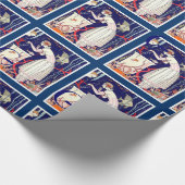 小素晴らし魚、アールデコ美しいファッション ラッピングペーパー (角)