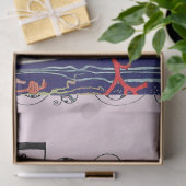 小素晴らし魚,アールデコ美しいファッション 薄葉紙 (ギフト)