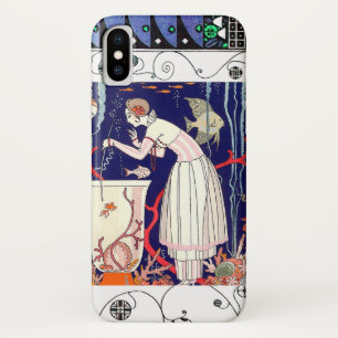小素晴らし魚,アールデコ美しいファッション iPhone X ケース