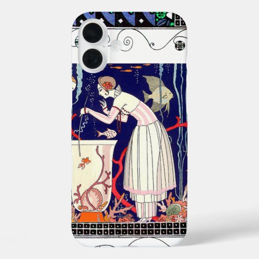 小素晴らし魚,アールデコ美しいファッション Case-Mate iPhoneケース (裏面)