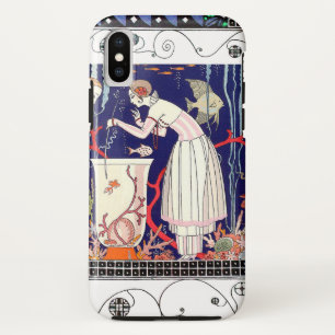 小素晴らし魚，アールデコ美しいファッション iPhone XSケース