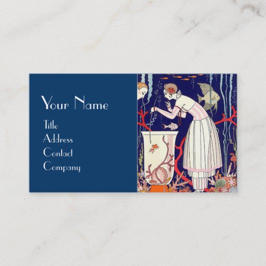 小素晴らし魚、水族館、デコ美しいファッション 名刺 (正面)