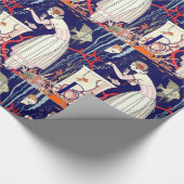 小素晴らし魚,美しいファッションモノグラム ラッピングペーパー (角)