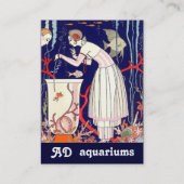 小素晴らし魚、美しいファッション赤珊瑚 名刺 (裏面)