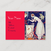 小素晴らし魚、美しいファッション赤珊瑚 名刺 (正面)