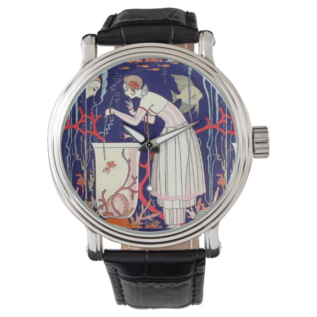 小素晴らし魚，美しいファッション 腕時計 (正面)