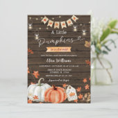 小素朴さなカボチャを木で行く 招待状 (スタンド正面)