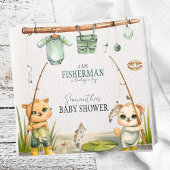 小素朴さな漁師が喜びの赤ちゃんシャワーでリール