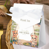 小素朴さな漁師が喜びの赤ちゃんシャワーで歩く フェイバーボックス