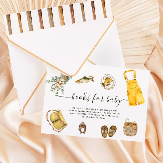 小素朴さな漁師の本ベビー エンクロージャーカード