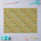 小素朴形ひまわり、10ポンド、17"x23" 薄葉紙 (クラフト)