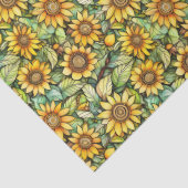 小素朴形ひまわり、10ポンド、17"x23" 薄葉紙 (詳細)