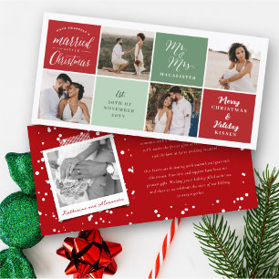 小結婚したさなクリスマス広場4フォト結婚ズ シーズンカード