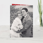 小結婚した初めてのクリスマス写真結婚の シーズンカード (裏面)