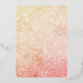 小結婚した初めてのクリスマス写真結婚の 箔シーズンカード (裏面)