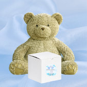 小羊が青気球で高く舞う ラウンドシール