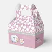 小羊の赤ちゃんシャワー用品 フェイバーボックス (裏面サイド)