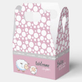 小羊の赤ちゃんシャワー用品 フェイバーボックス (オープン)