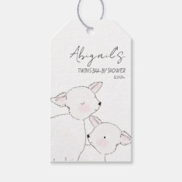 小羊の赤ちゃんシャワー ギフトタグ