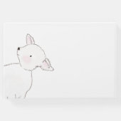 小羊の赤ちゃんシャワー ゲストブック (裏面)