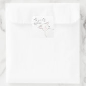 小羊の赤ちゃんシャワー スクエアシール (バッグ)