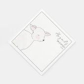 小羊の赤ちゃんシャワー スタンダードランチョンナプキン (角)