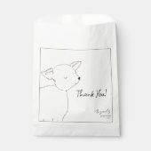 小羊の赤ちゃんシャワー フェイバーバッグ (正面)