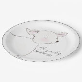 小羊の赤ちゃんシャワー ペーパープレート (アングル)