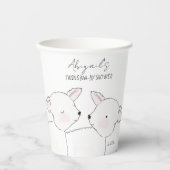 小羊の赤ちゃんシャワー 紙コップ (正面)