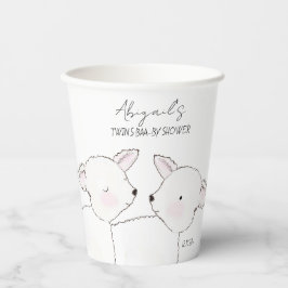 小羊の赤ちゃんシャワー 紙コップ